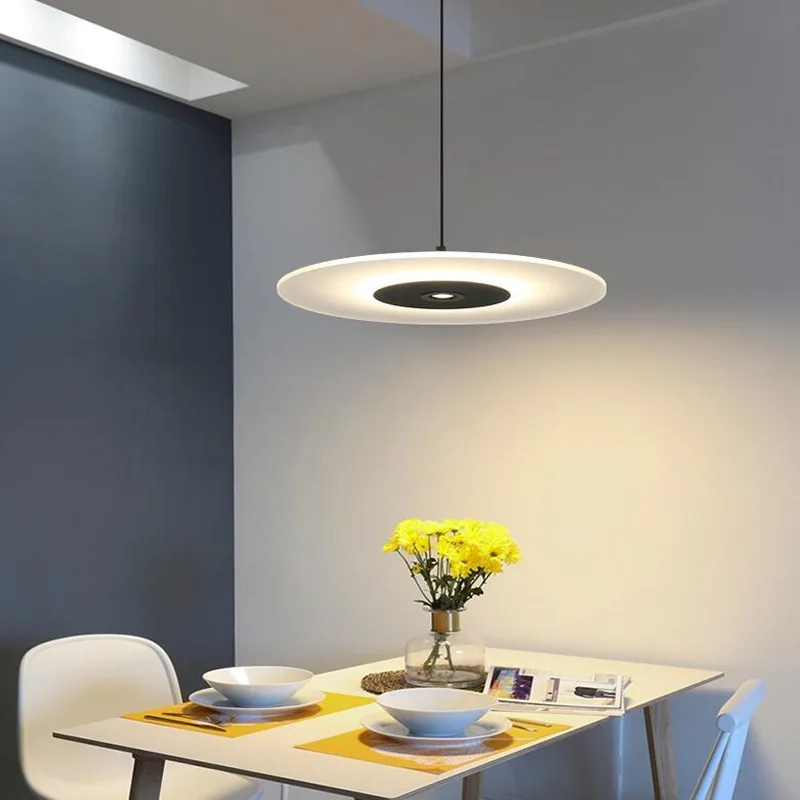 

Minimal restaurant Pendant Lights Modern simple designer Table island Taipei European creative UFO chandelier