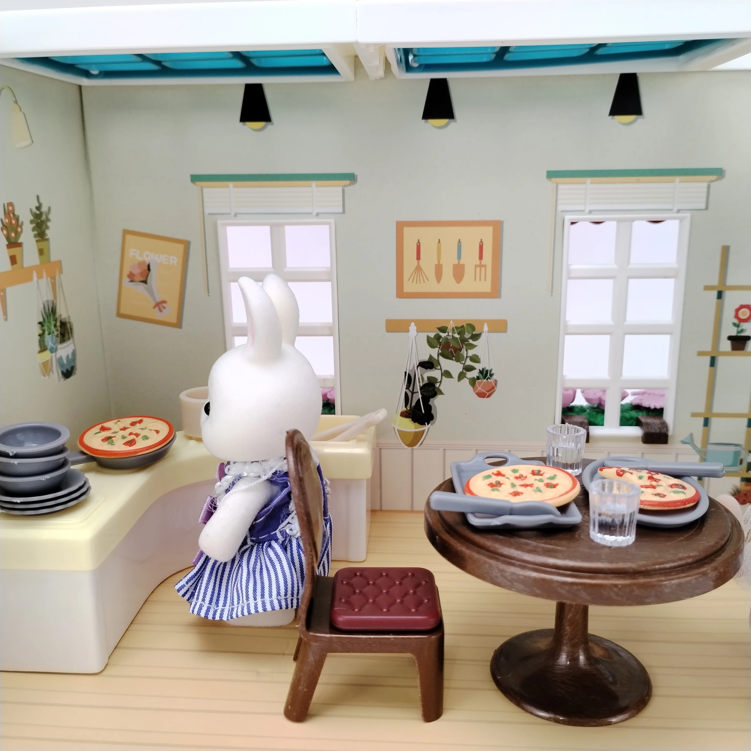 Original  Miniature Items Doll House Accessories And Furniture Family Football Tennis Kitchen Bedroom Toys For Girls Boy 4