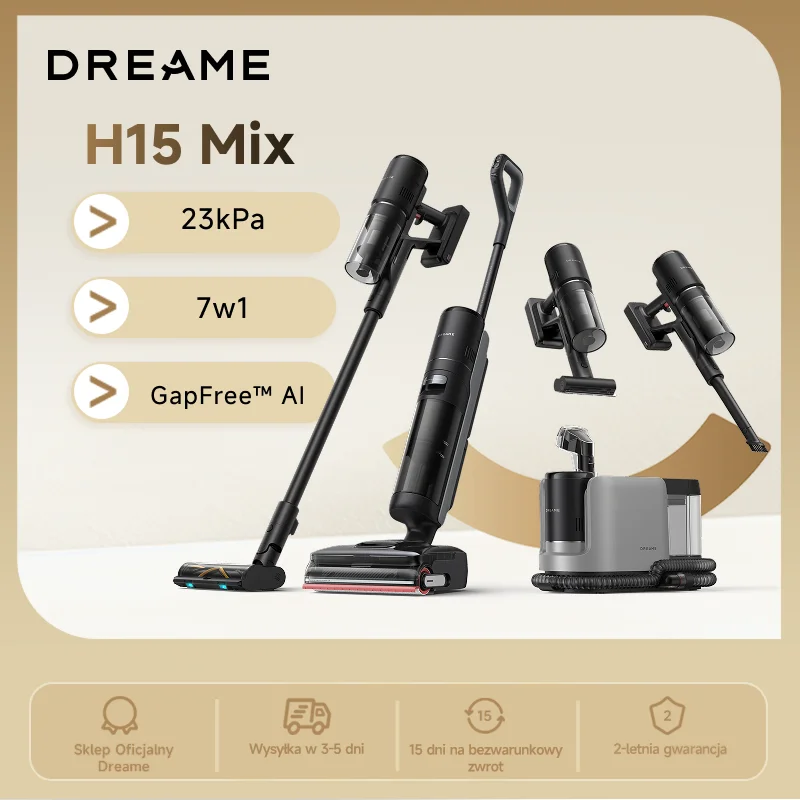 Dreame H15 Mix odkurzacz 7 w 1 do pracy na mokro i sucho  z Polski za $576.65 / ~2201zł