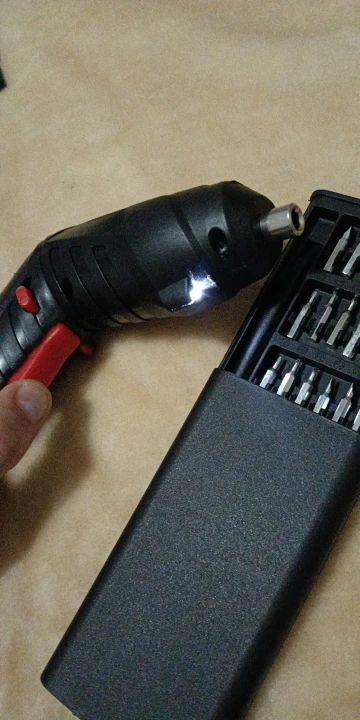 JANGKLIFE Electric Screwdriver Battery Rechargeable Cordless Screwdriver Powerful Impact Wireless Screwdriver Drill photo review