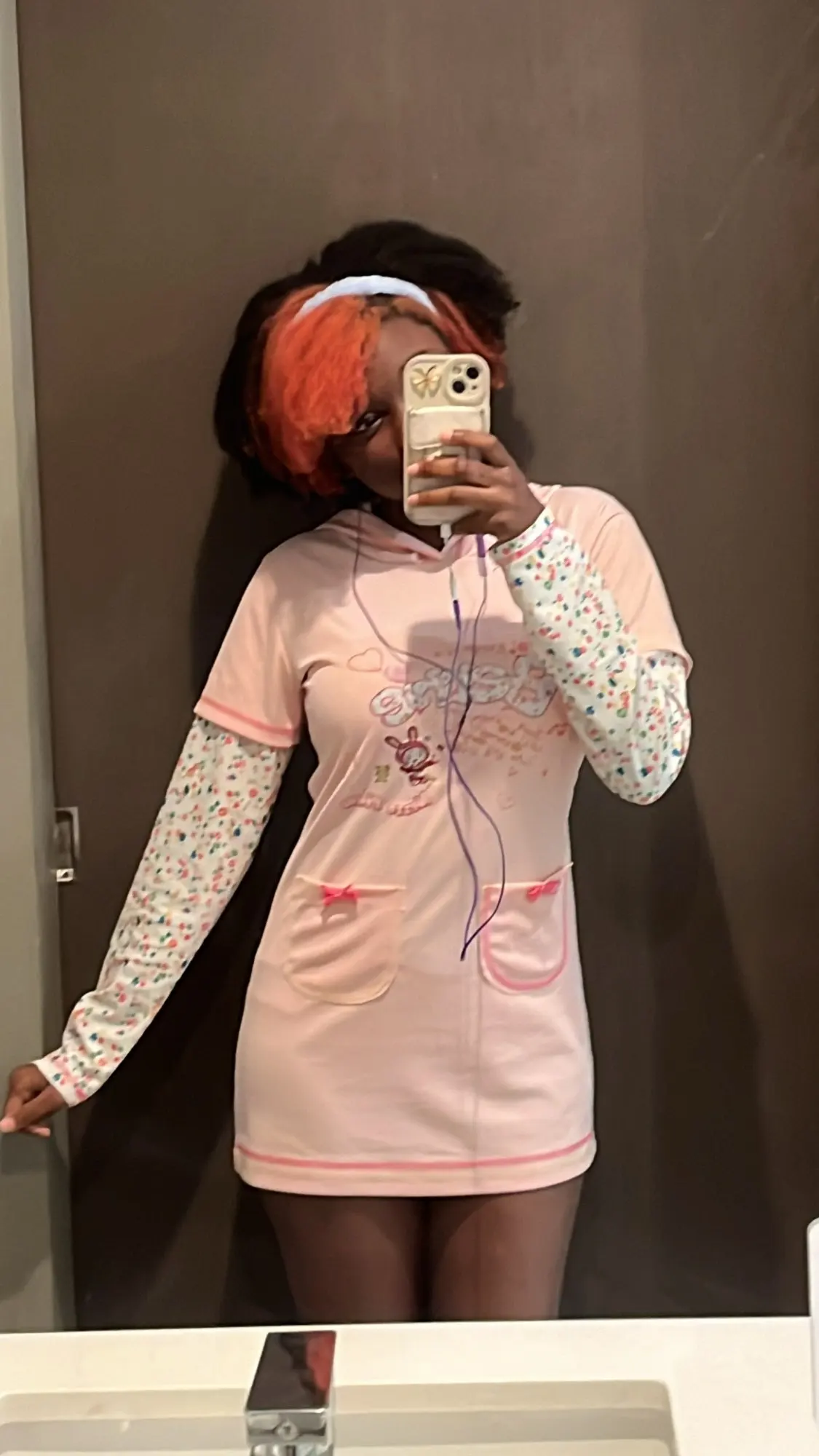 Pink Pastel Hooded Dress - Cutecore Aesthetic photo review