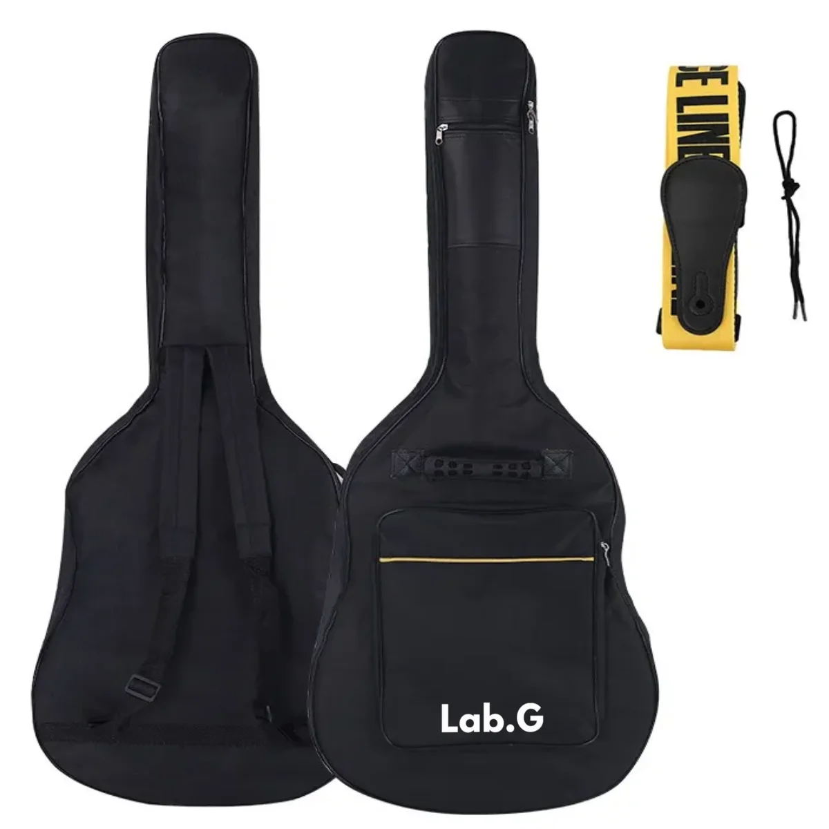 Funda De Guitarra Lab.G De Tela Oxford Impermeable De 38-41 In negro