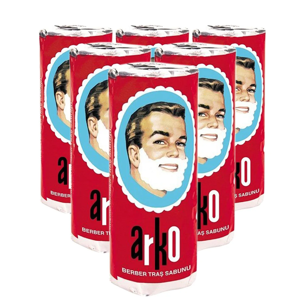 6 Piezas de Jabon Arko Para Afeitado
