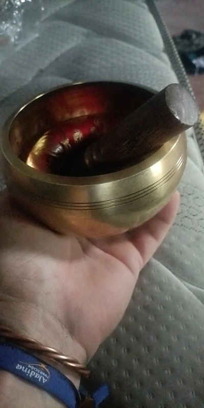 Nepal Hand-made Buddha Sound Bowl | Brass Meditation Singing Bowl photo review