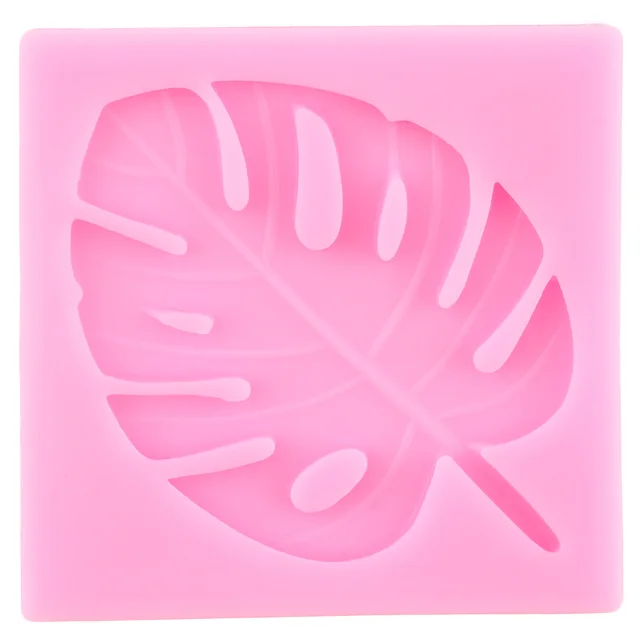 Trópusi Pálma Levél Szilikon Penész Ventilátor Flamingo Monstera Fondant Sütemény Díszítő Szerszámok Cukorkás Csokoládé Gumpaste Penészek - Image 5