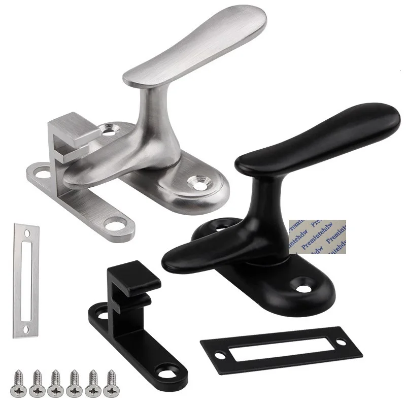 1Piece Stainless Steel Door Window Latch Lock With Thumb Turning Handle