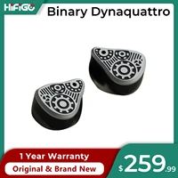 HiFiGo Binary Dynaquattro 4 Dynamic Driver IEMs 3 Specialized DD+1 Passive Diaphragm In-Ear Earphones with 3.5mm+4.4mm Plugs 1