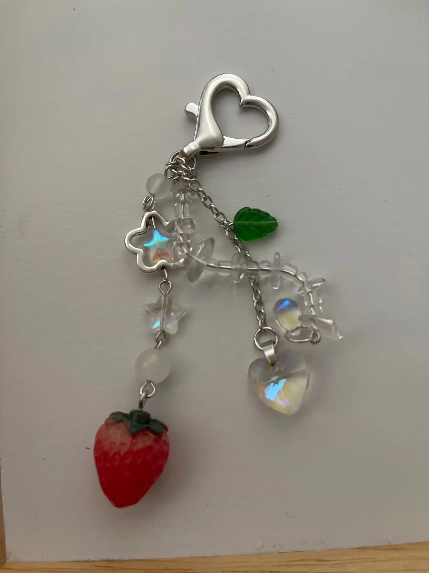 Strawberry Keychain & Phone Chain, customer photo