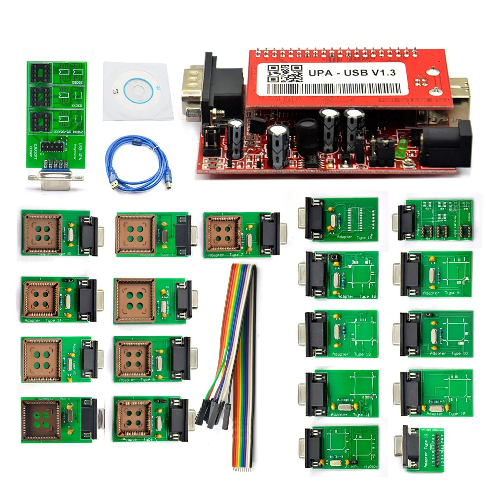 best automotive engine analyzer Auto Diagnostic Programmer UPA-USB V1.3 With Full Adapters UPA USB Main Unit OBD2 ECU Chip Tunning Tool battery load testing Diagnostic Tools