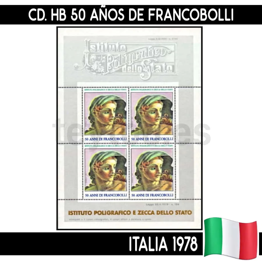 D042 # Italia 1978. Hb 50Th Anniversary Franbollli (Mnh)