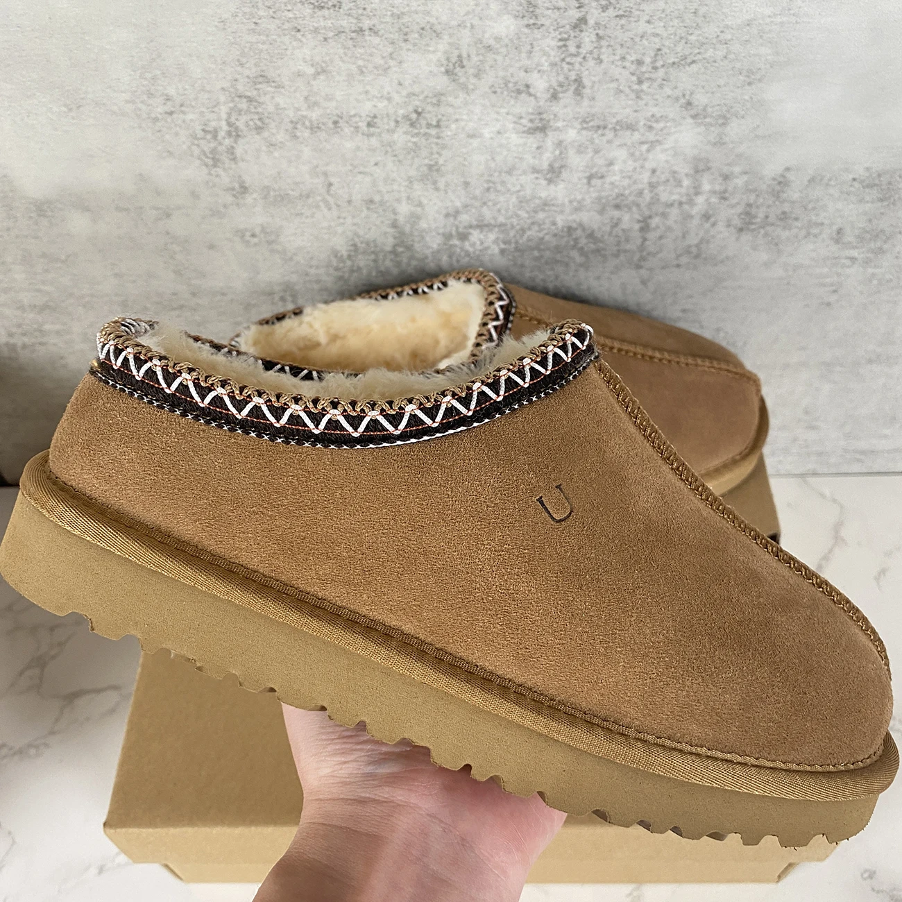 

Australia Women Winter Boot Tasman Fur Slides Boot Classic Platform Boots Suede Wool Comfort Winter Wool Plush Ankle Short Boot
