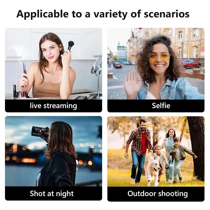 2025 Wireless Selfie Smartphone Tripod Bluetooth Remote fillin light Portables Foldable Stand For Vlog Shooting Record Foldable Tripod Smartphone Tripod Phone Tripod Tripod Selfie Stick Cell Phone Tripod