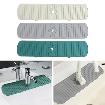Tappetino in silicone per lavello da cucina, tamponi di asciugatura a prova di fuoriuscite per la cucina di casa, rubinetto del bagno, acqua, articoli da toeletta, accessori per l'organizzatore 1