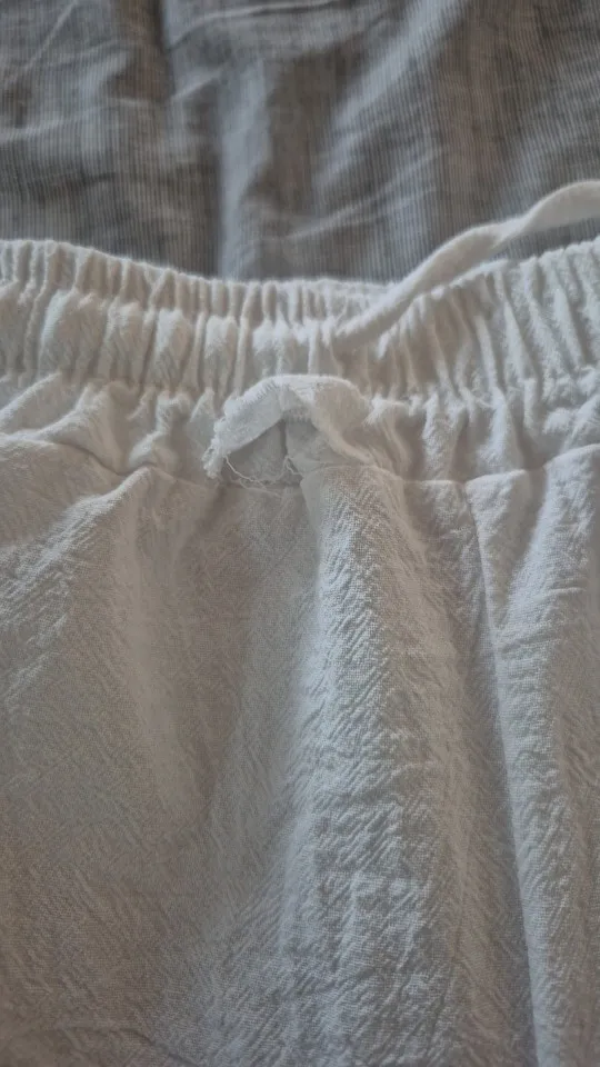 Elegant Cotton Linen Summer Trousers for Women - High Waist Fit photo review
