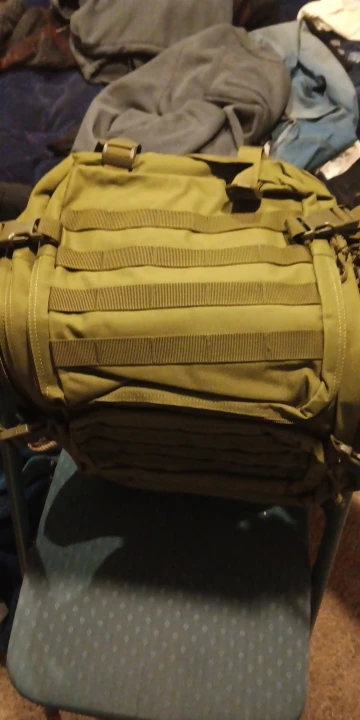 45L Large Tactical Backpack For Men Military Army Assault Pack Highland Backpacks, Molle Daypack 3 Day Bug Out Bag Hiking Campin photo review
