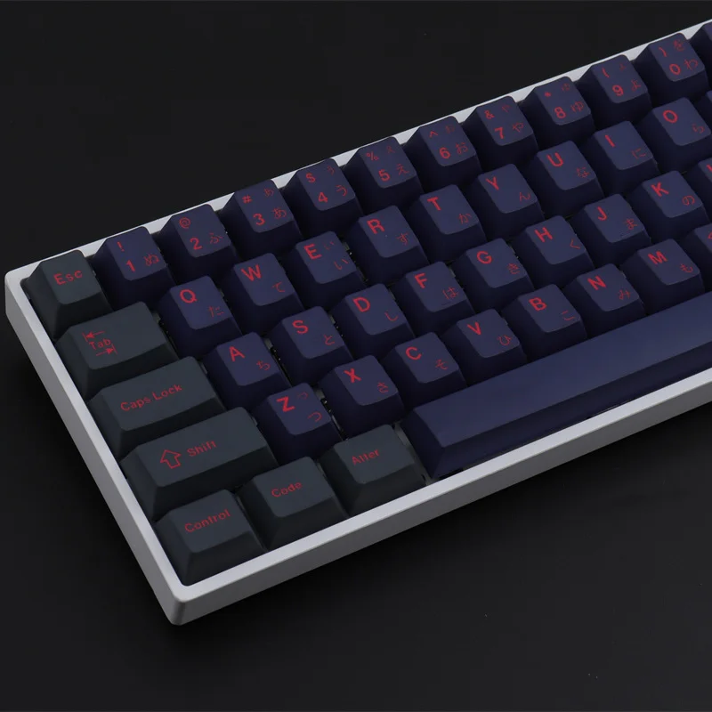 129 Keys GMK Alter Keycaps Cherry Profile Black and Gray Japanese