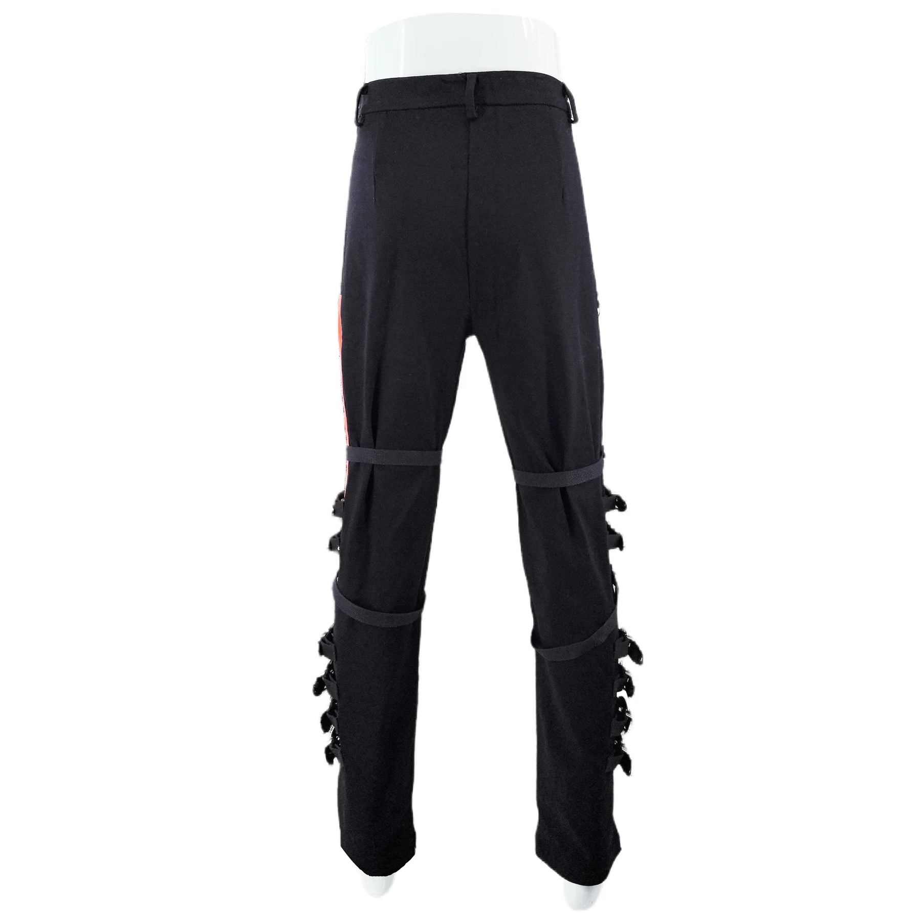 Rare Michael Jackson BAD Black Pants Trousers Skinny with Matel Buckle for Impersonator 5