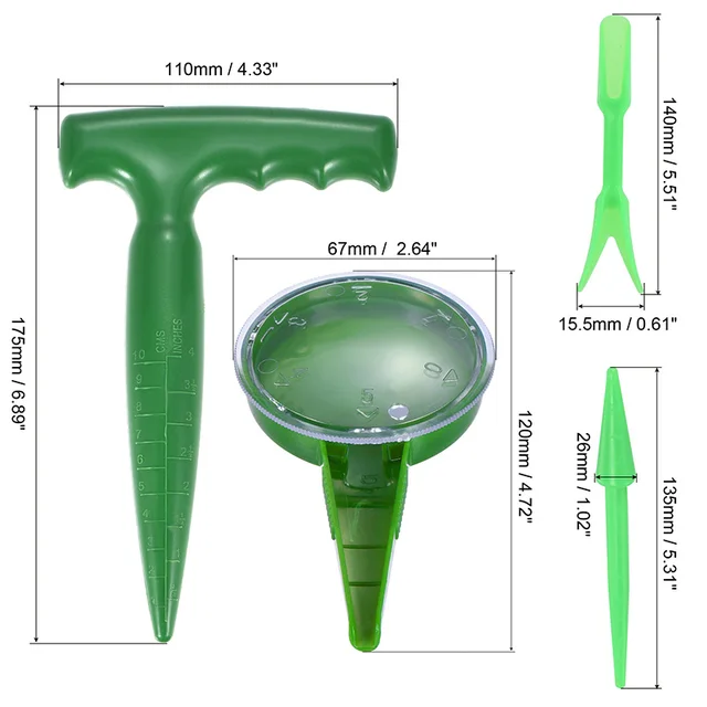 4Db Vetés Adagolókészlet Tartós Mini Átültetés Kézi Dibber És Weeder Garden Szerszám Állítható Hagyományos Lyukasztó Farm - Image 5