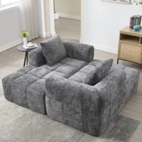 Диван, L-Диван, Удобный дизайн, с боковой сумкой, Простая конструкция, — изображение 3