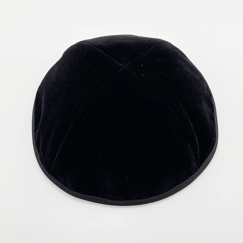Velvet-Black-Kippah-Yarmulke-Jewish-Kipa-Judaica-Yamaka-Kippa-Yamakah