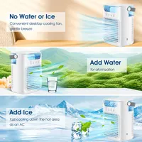 Ventilateur/ventilateur de refroidissement, climatiseur de bureau, ventilateur à réservoir d'eau, petit climatiseur portable avec minuterie, climatiseurs pour petites pièces 2