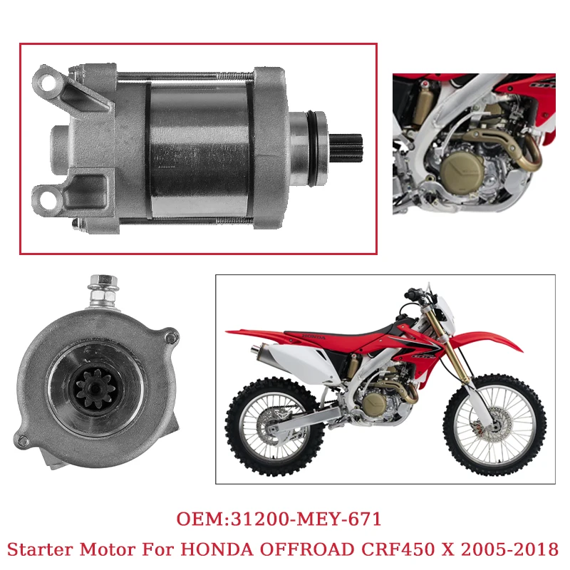 Starter Replacement Crf450x Starter Motor Motorcycle Eletrical