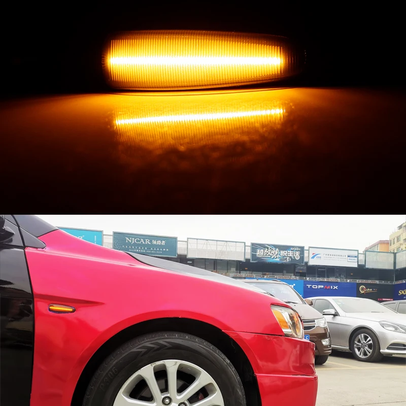 LED Dynamic Turn Signal Side Marker Sequential Light For Mitsubishi Lancer Evolu