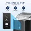 SIMZLIFE Ice Maker Countertop , 26.5 lbs/24H, 9 Cubes in 6 Mins,Self-Cleaning, Portable Ice Maker with Handle for Home,Black 4