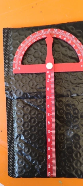 Aluminum Alloy Protractor Angle Marking Ruler, Multifunctional Protractor Woodworking Ruler for High-precision Angle Measurement photo review