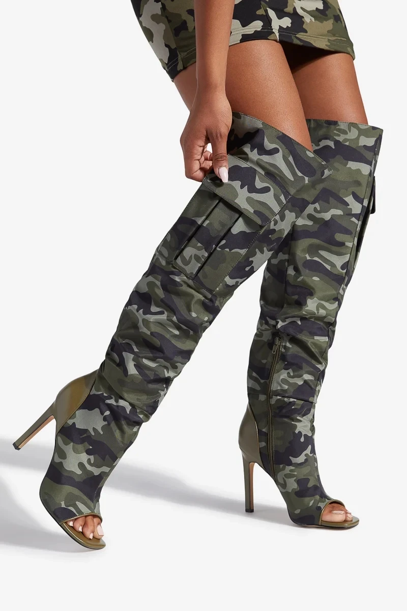 camouflage boots womens