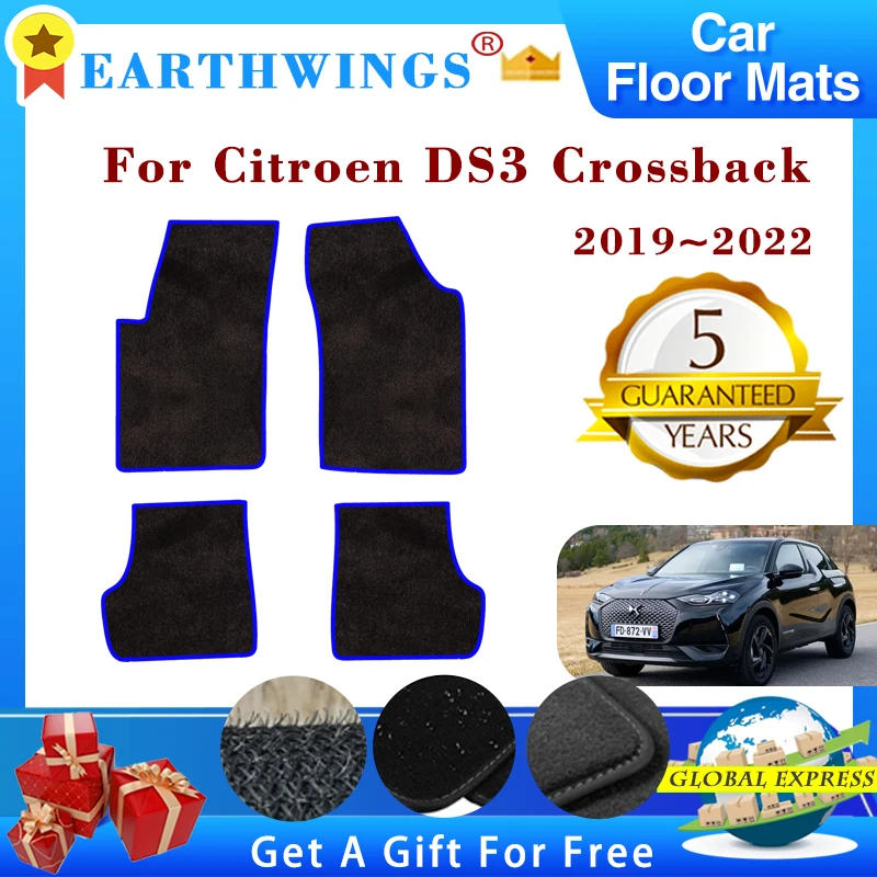 Per Citroen Ds3 Crossback 2019 ~ 2022 Tappetini Per Auto Tappetini Per Pannelli Tappetini Per Tappeti Tappeti Per Mantella Tappetini Per Piedi Adesivi