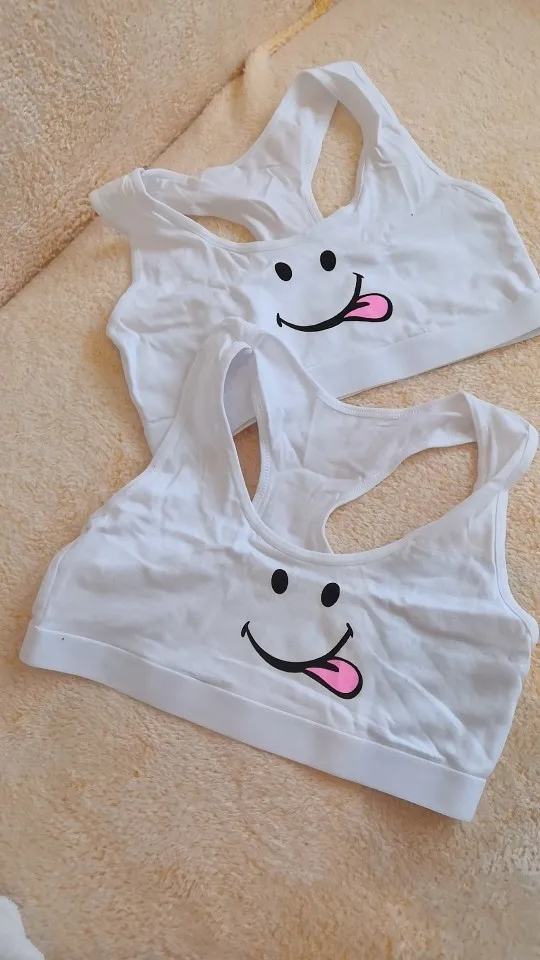 2pcs Girls Training Bras + Panties Set Kids Soft Underwear Girls  Accessories Breathable Children Bras for