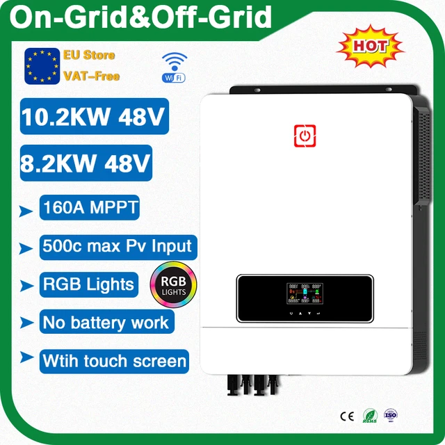 Hybrid Solar Inverter 6,2 KW 6200W 48V Reiner Sinus Welle Inverter MPPT  120A 230V Spannung Konverter Off grid Max PV 500V 3,6 KW - AliExpress