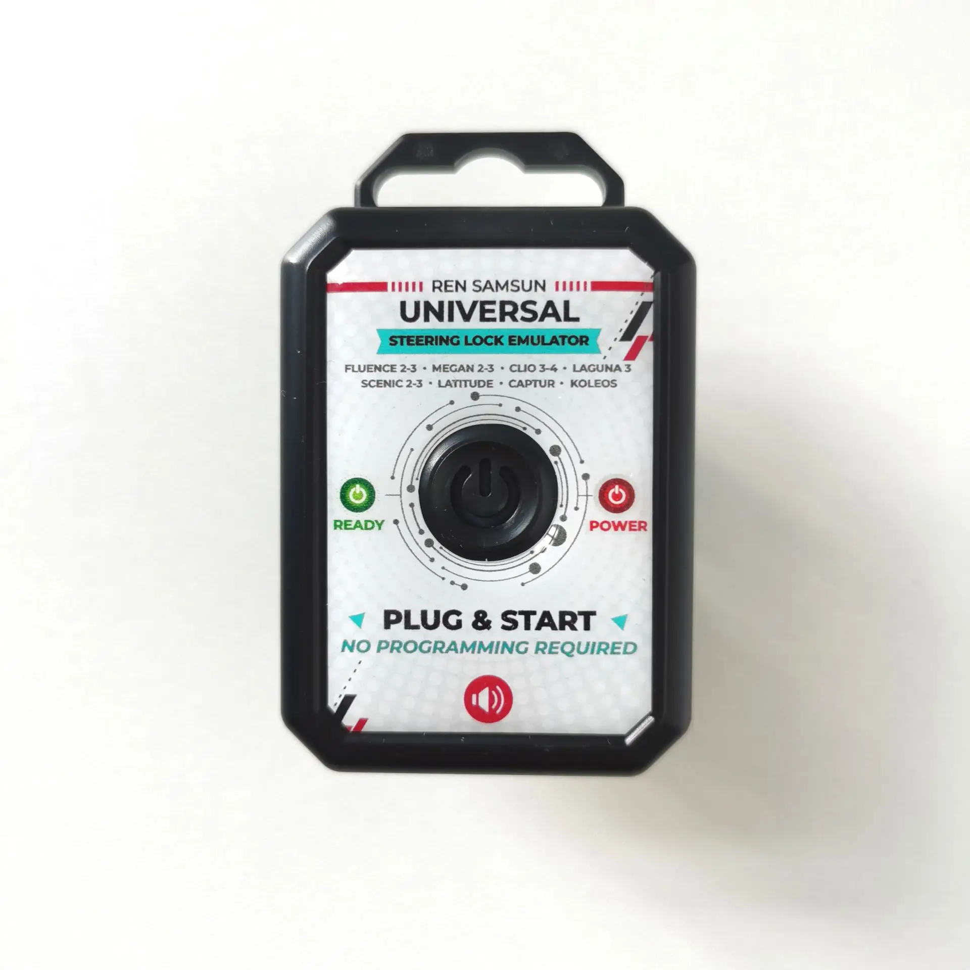 For R-enault Samsung Universal Steering Lock Emulator Simulator ESL ELV Plug And Start with Lock Sound steering lock emulator