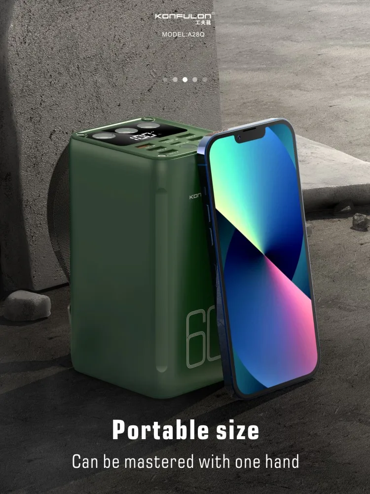 Batterie Externe 60000mAh USB-C – Charge Rapide 22.5W avec Écran LCD NESTO.MA