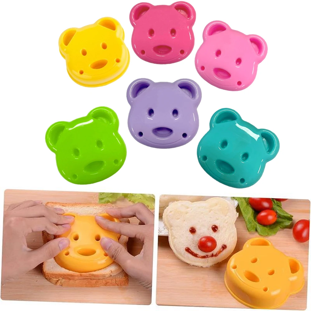 Cute Bear Sandwich Mold Toast Bread Making Cutter Mould Cute Baking Pastry Tools Children Interesting Food Kitchen Accessories