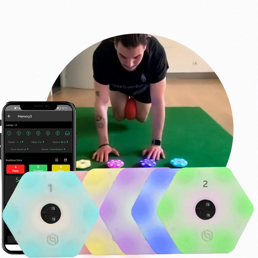 NuFit Sports Ball d'entraînement de vitesse de réaction et d'agilité - Ballon de réflexes pour baseball, soccer, volleyball, basketball et tennis - Équipement d'entraînement d'une taille unique