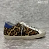 Classical GOLDEN Shoes Designer Women's GOOSE Sneakers Silver Glitter Leopard Pony Hair Suede Leather Style Shoe 6