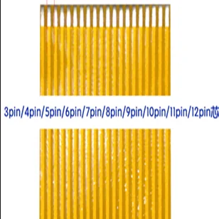 10pcs Pitch 0.5mm flat cable 8/10/12/14/20/24/30/40/50/60pin FPC/FFC flexible cable 0.5mm 100mm length can be FFC FPC