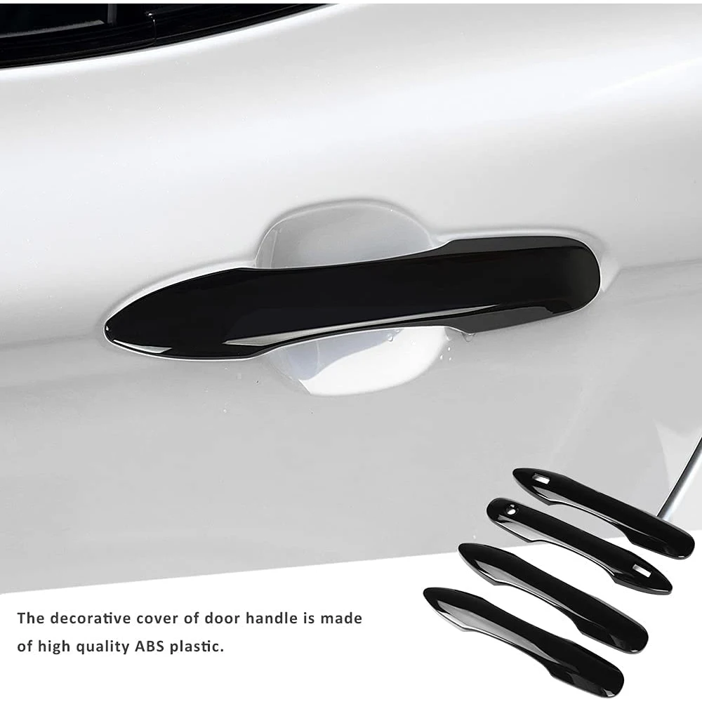 4x for Toyota Yaris Cross Hybrid 2022 2023 XP210 Stickers 2021 2020 Glossy Black Car Door Handle Cover Trim Styling Accessories