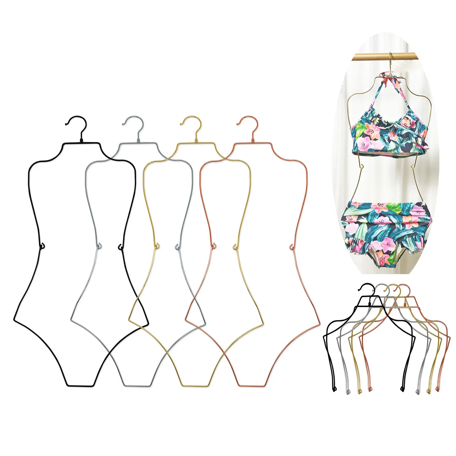 Body Shape Lingerie Hanger Foldable Durable Closet Organizer Swimsuit Hanger for Closet for Stores Boutiques Show Window Bedroom clothes hanger storage hanger storage hanger hook