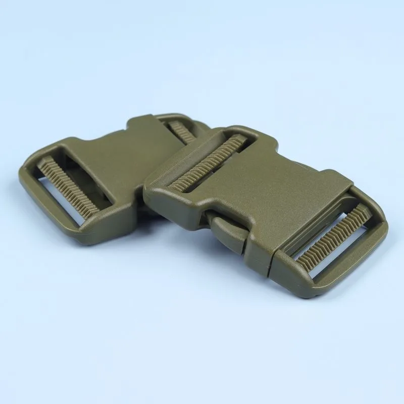 Kunststoffschnallenclip, doppelt dunkelgrün, verstellbare Schnellverschlüsse 2cm/2,5cm/3,8cm/5cm, Schnellverschlüsse, 2 Stück/Beutel – Detail 6