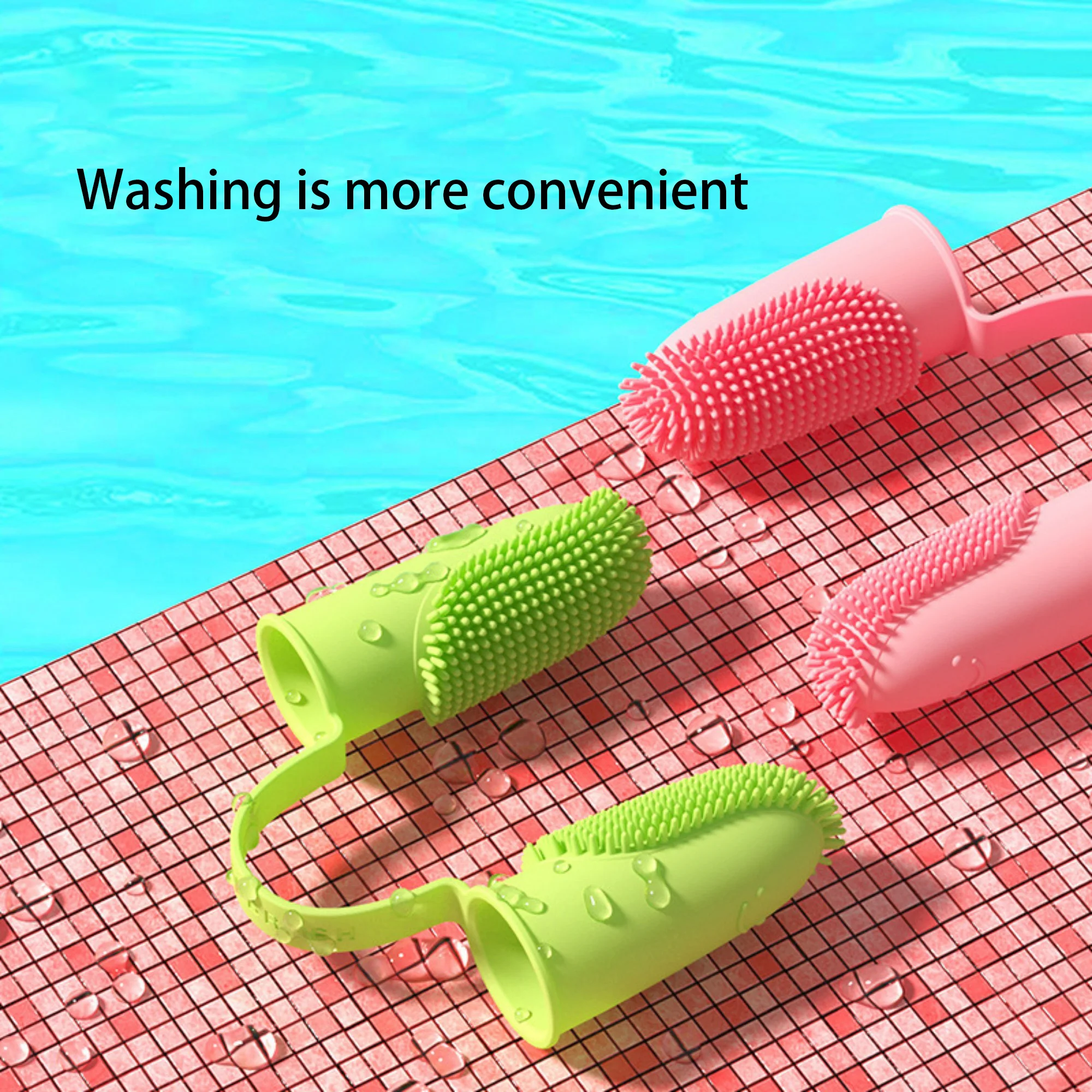 Dog Super Soft Double Finger Toothbrush Pet Teeth Clean Bad Breath Care TPR Tooth Brush Clean Tool Dog Toothbrush Accessories