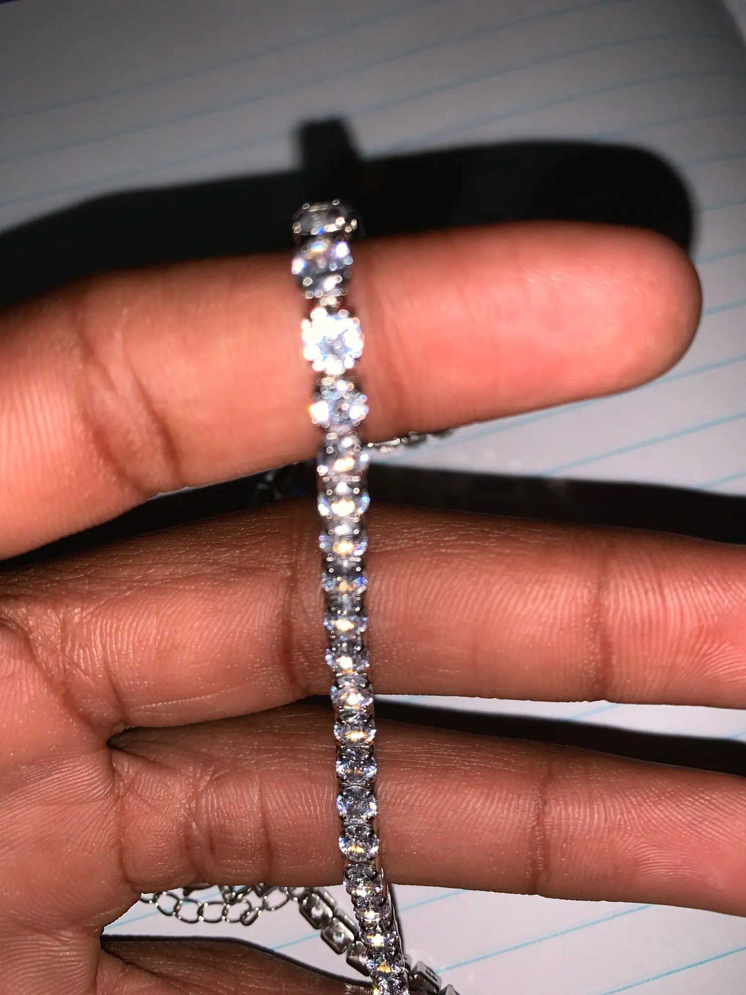 Hip Hop Iced Out Tennis Chain Necklace
