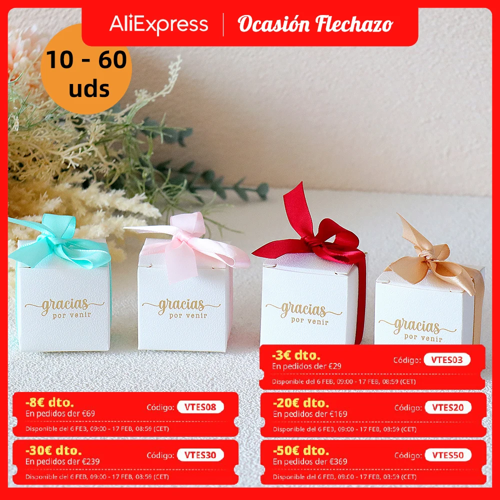 Lote de 10 a 60 unidades de cajas de carton para regalos, cajas pequeñas, regalos para cumpleaños infantil invitados, detalles para invitados bodas, baby shower, comunion, detalle bautizo, bodas ideas, Regalantes Store