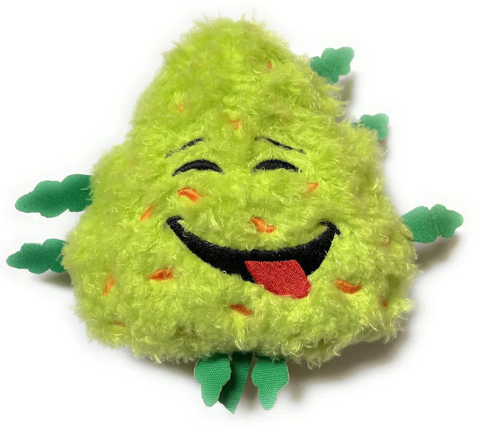 Bud the Weed Nug Plush Squeaky Toy