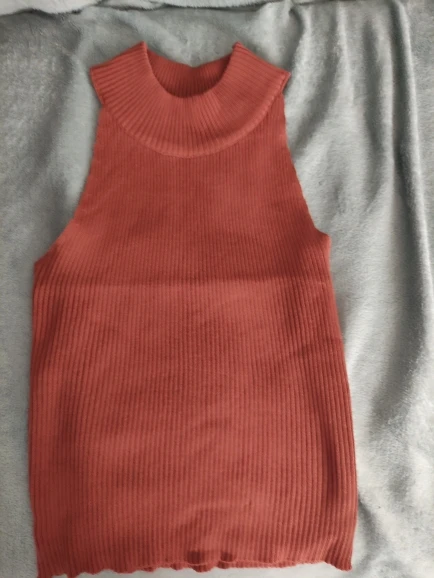 Women's Ribbed Halter Corset Crop Top - Y2K Streetwear Style photo review