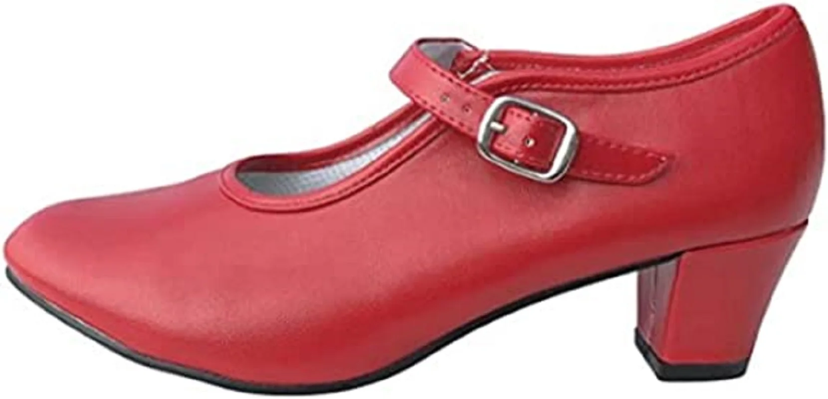 Zapatos para Flamenco Color Rojo y Lunares Negros - Tallas para Niña y Mujer