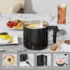 Electric Hot Pot:1.5 L Ramen Cooker, Portable Multi-Functional Pot for Pasta, Noodles, Non-Stick Noodle Cooker for Dorm 3
