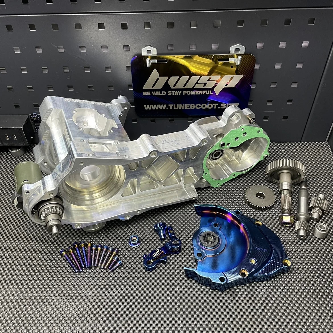 

Dio cnc 132cc Billet Engine Case "Eagle" Af18 Af27 Dio50 With Electric Starter Cnc Machined